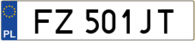 Trailer License Plate